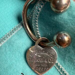 Tiffany & Co. Silver Heart Key Ring